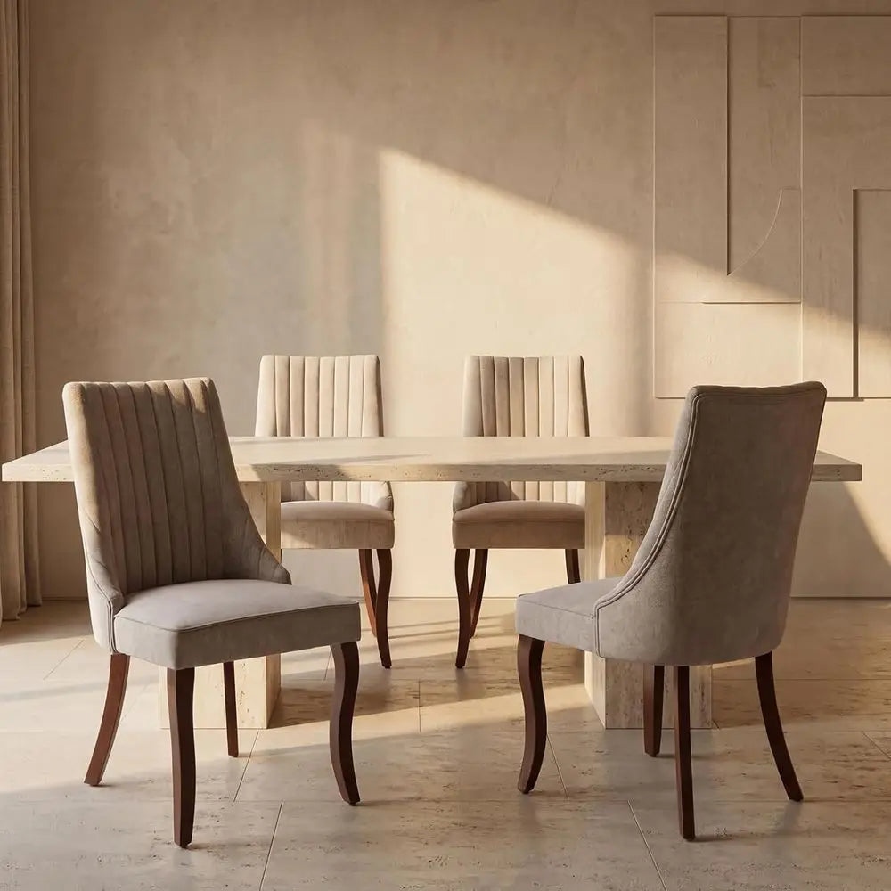 High Back Dining Chairs Set of 4