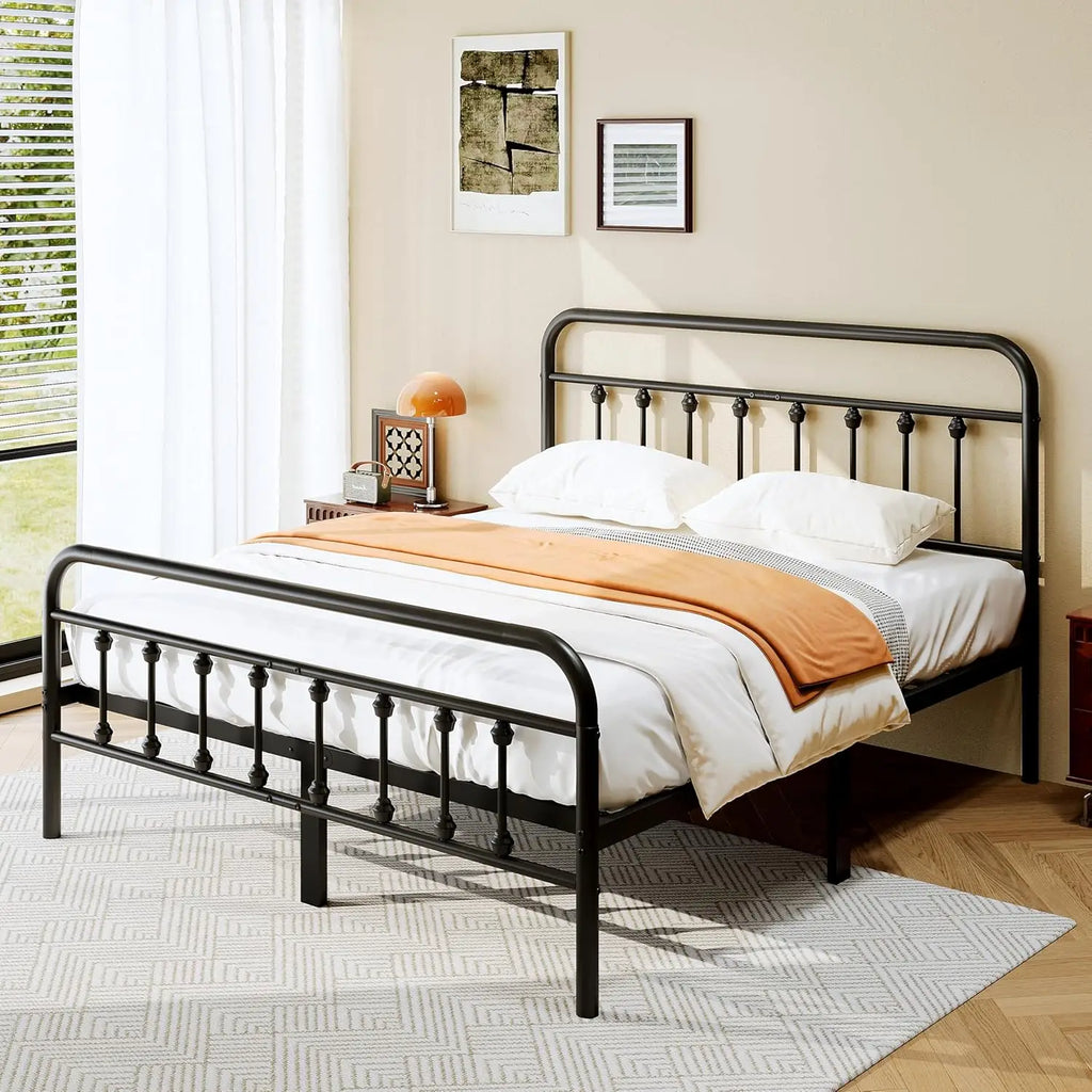 Victorian Metal Platform Bed