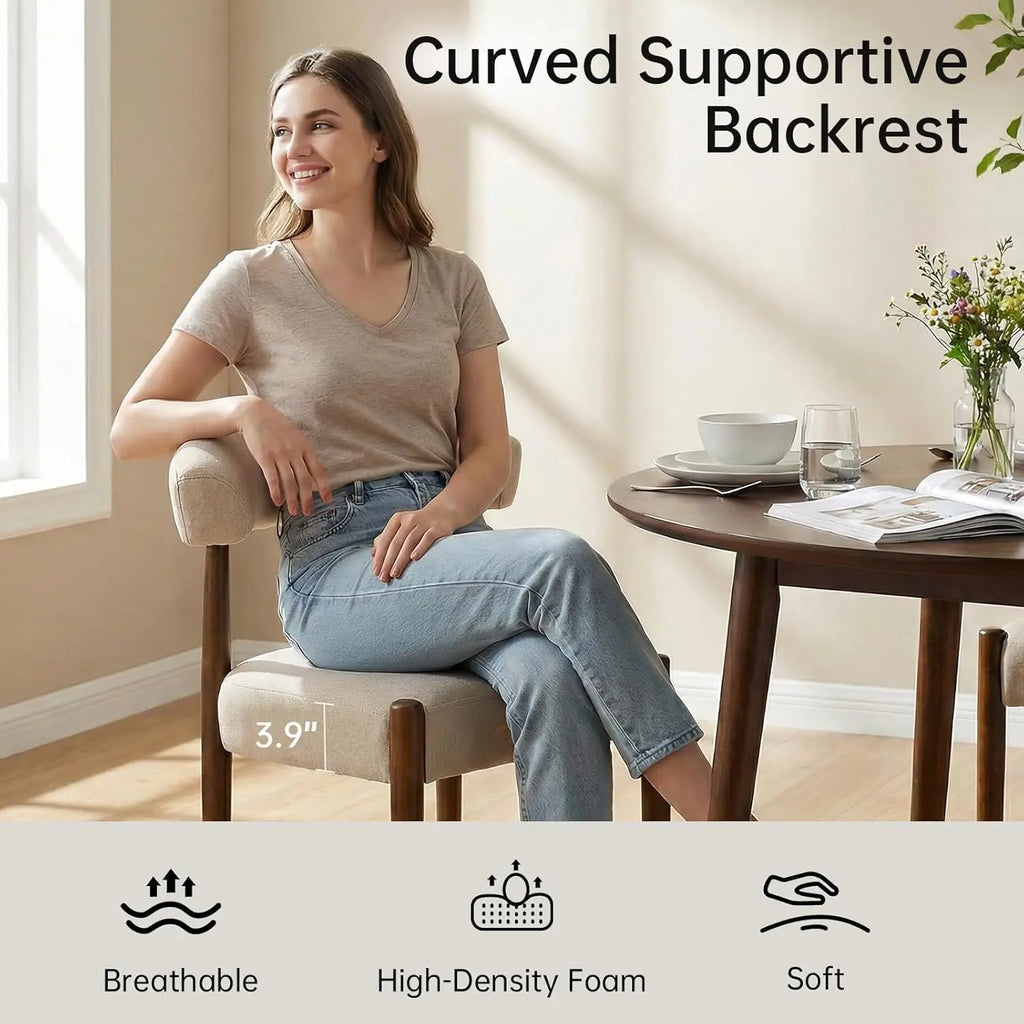 Walnut Dining Chairs Set of 4