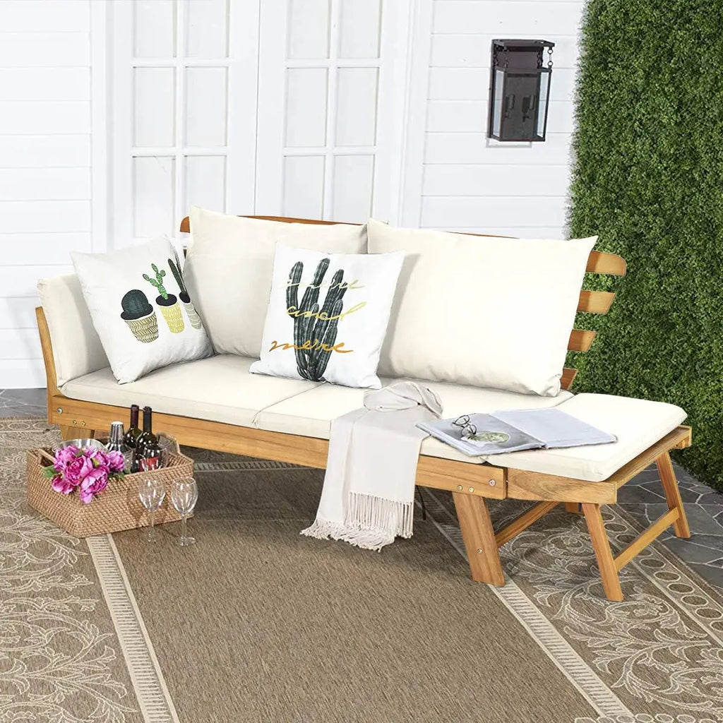 Convertible Acacia Daybed Sofa