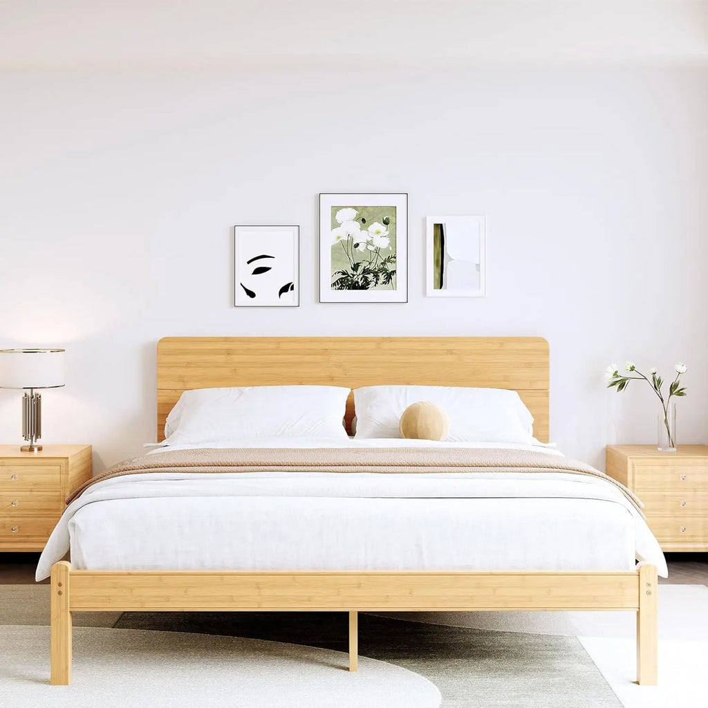 Bamboo King Bed Frame