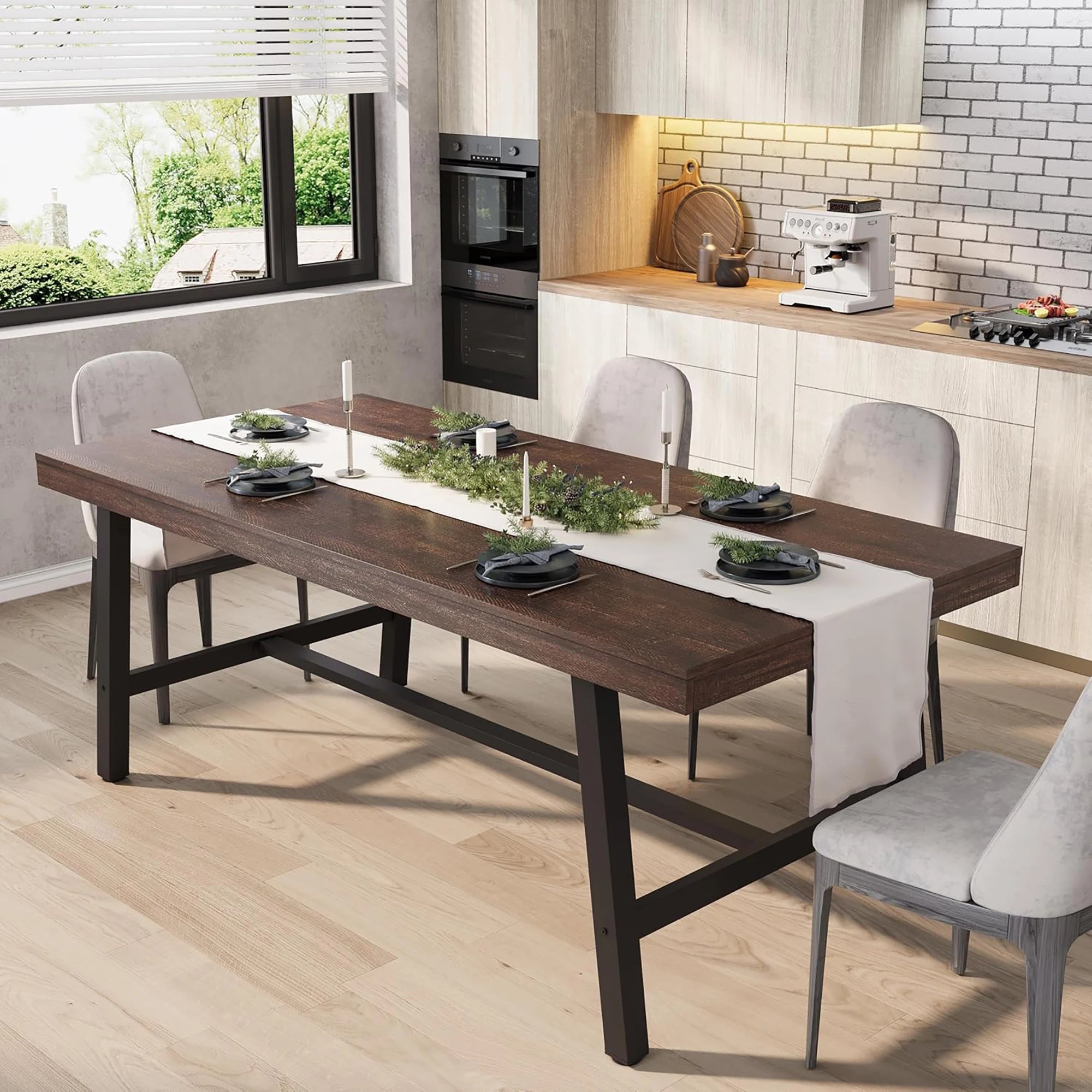 Industrial Dining Table for 6–8
