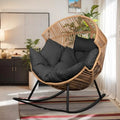 Wicker Egg Rocking Chair