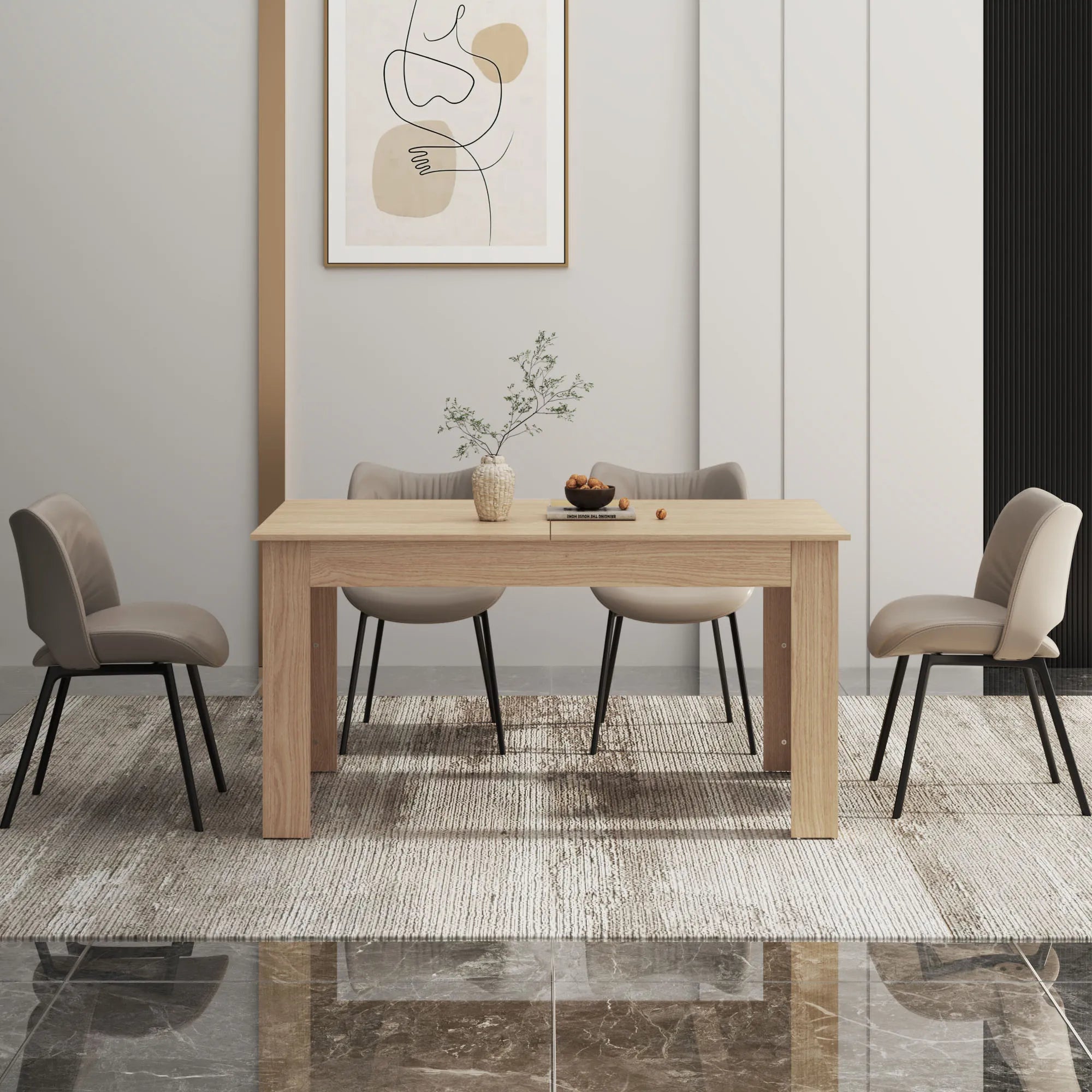 Extendable Dining Table for 6–10