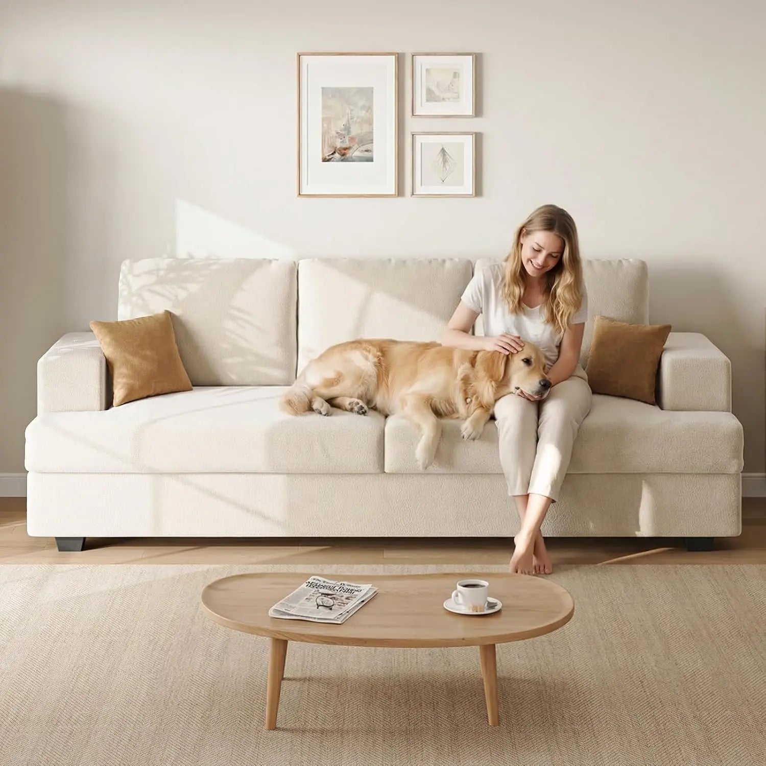 Deep Seat Living Room Sofa