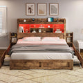 California King LED Storage Bed