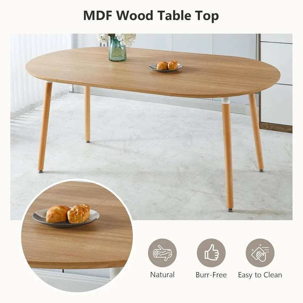 Expandable Oval Dining Table