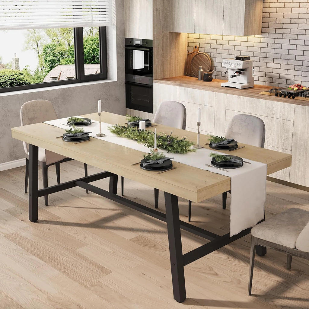 Industrial Dining Table for 6–8
