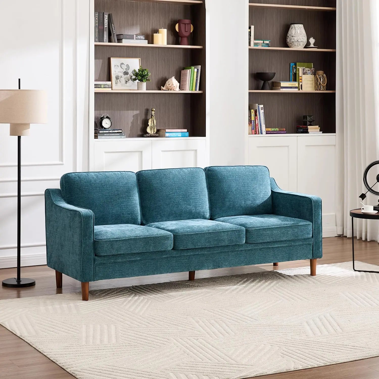 Light Blue Chenille Sofa