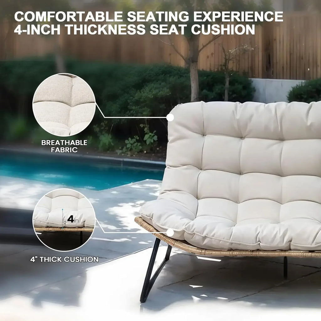 Boho Outdoor Loveseat