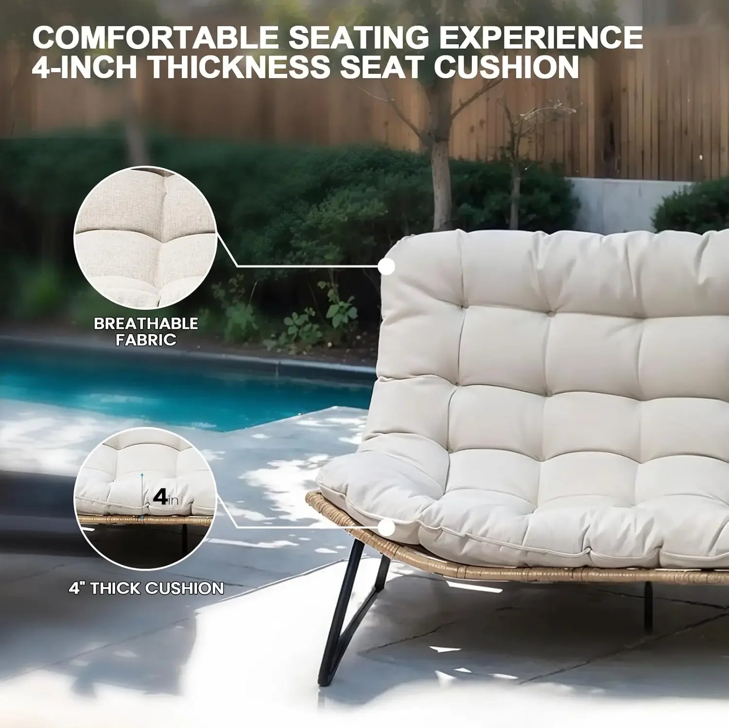 Boho Outdoor Loveseat