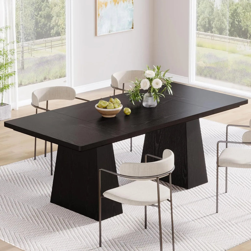 Black Dining Table for 4–6