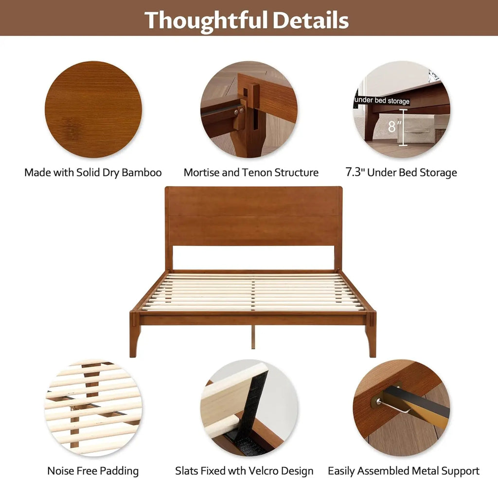 Bamboo King Platform Bed