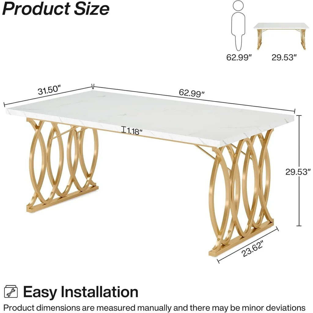 Modern Rectangular Dining Table for 4–6