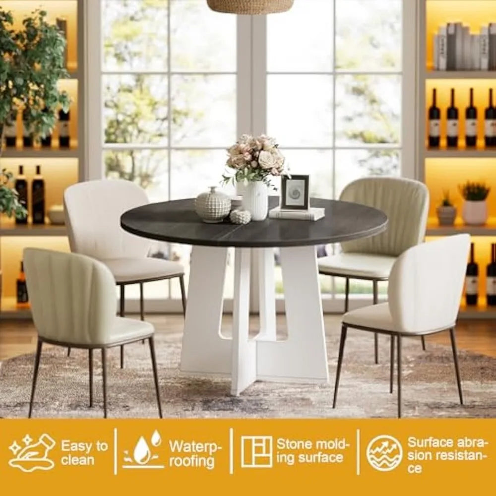Round Dining Table for 4