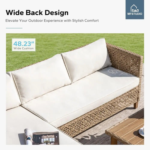Acacia Wicker Conversation Set