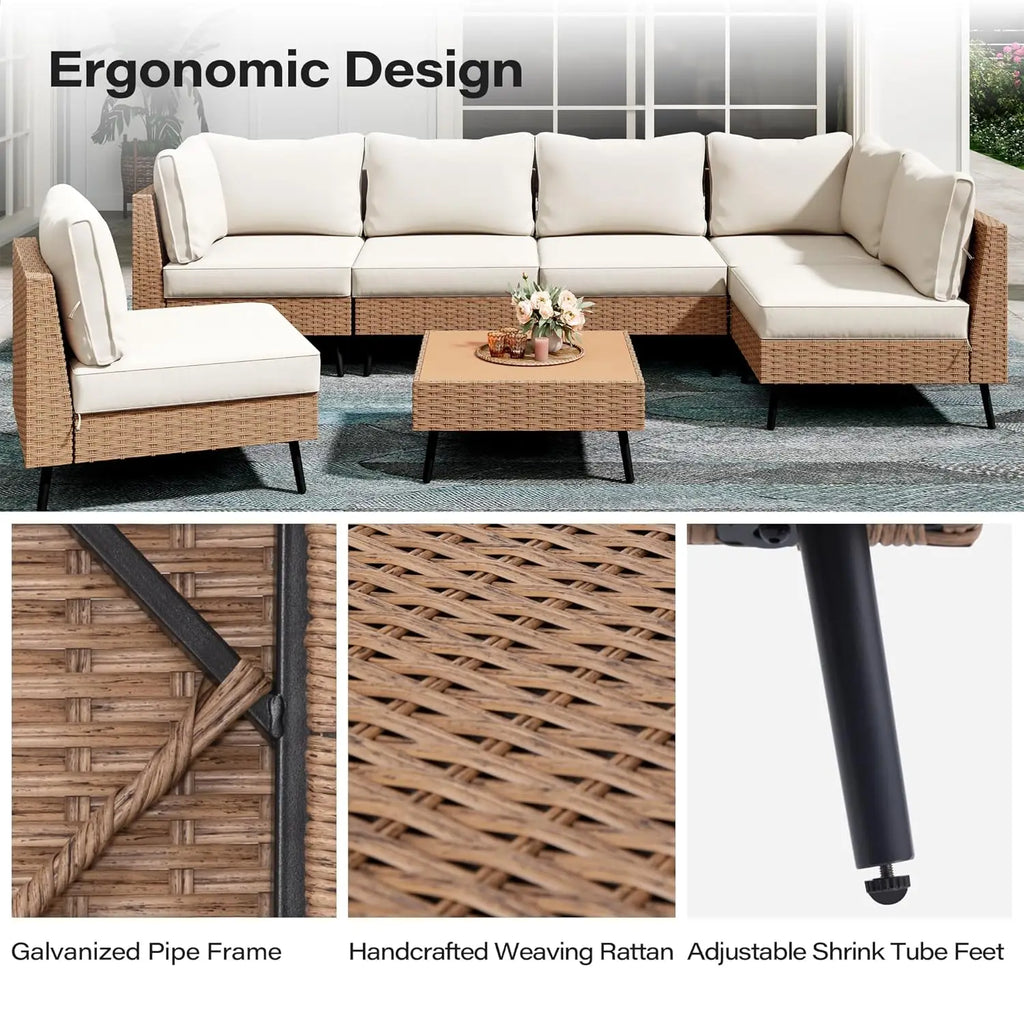 Rattan Patio Conversation Set