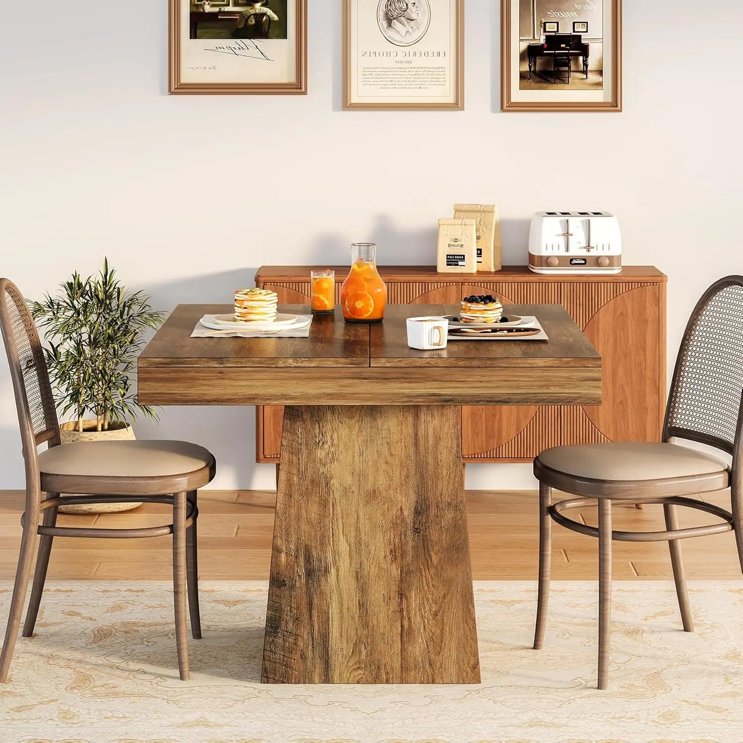 Square Farmhouse Dining Table