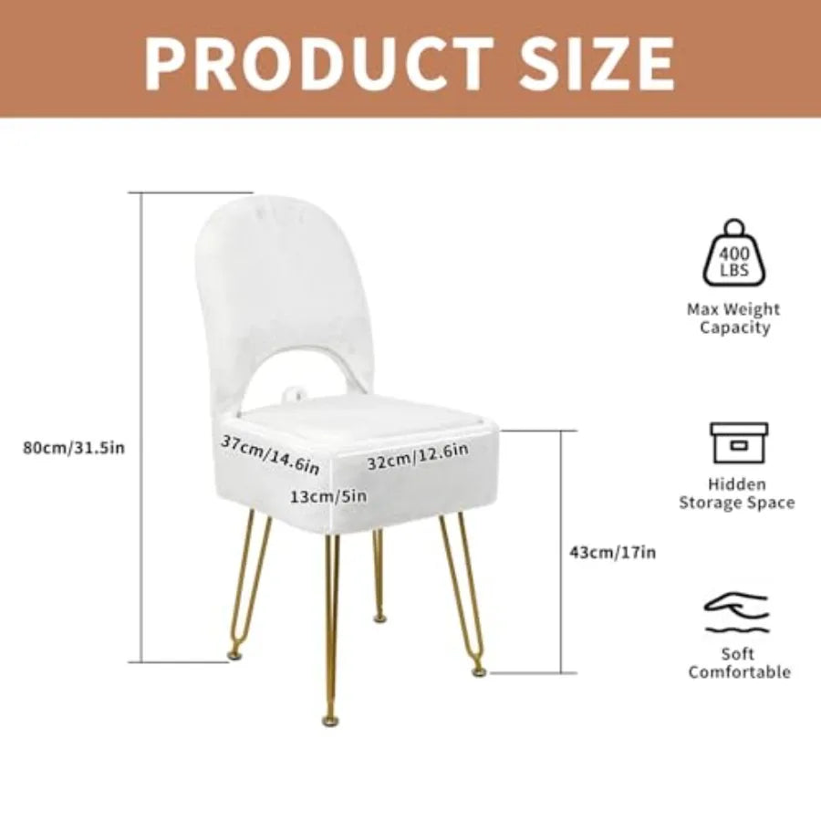 Vanity Chair with Storage