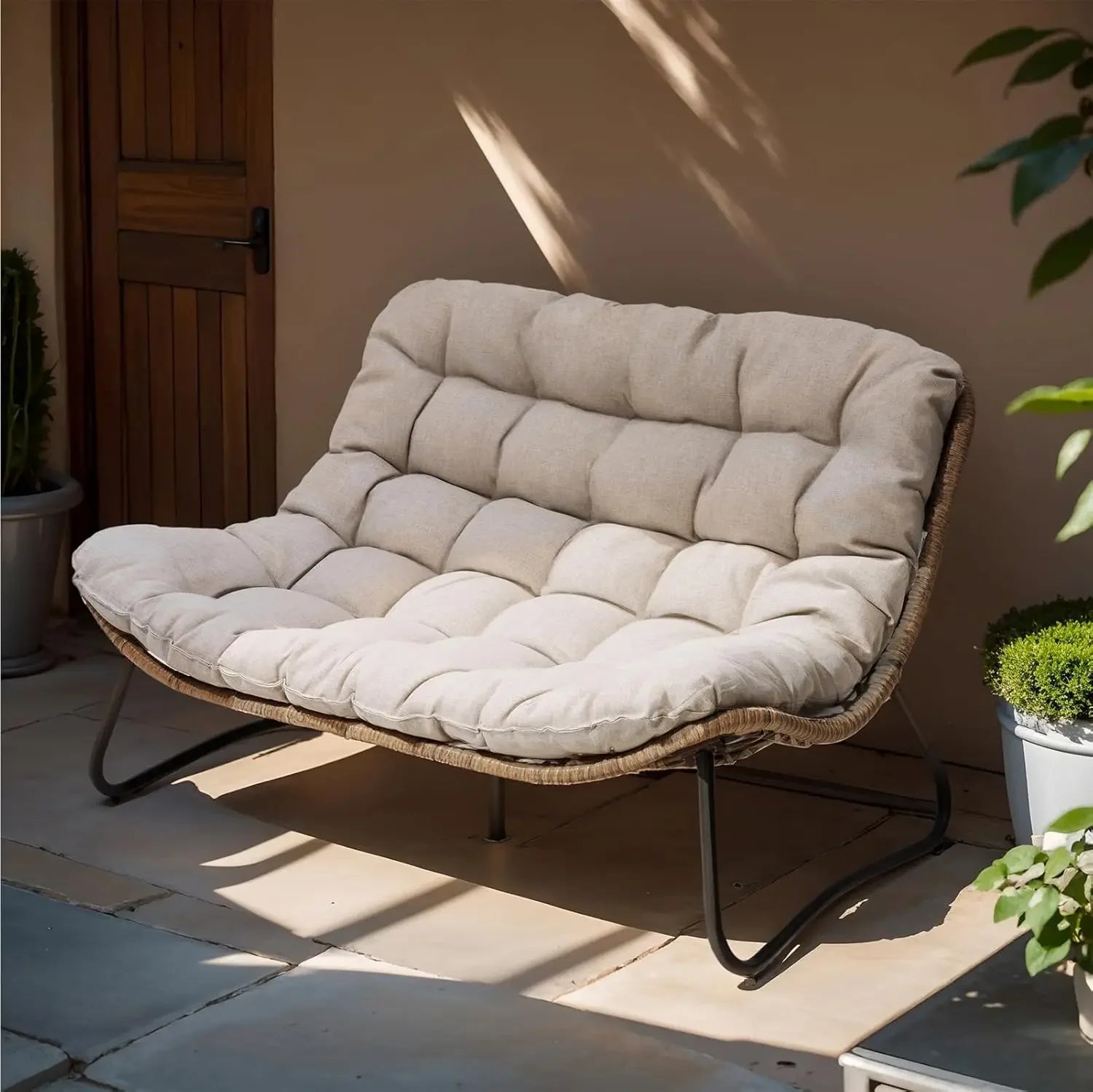 Boho Outdoor Loveseat