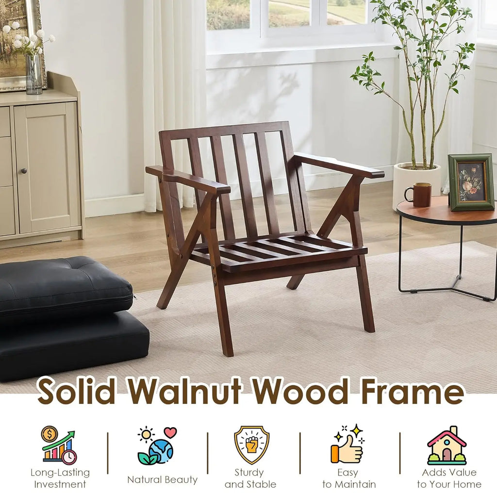 Leather Accent Chair Set of 2