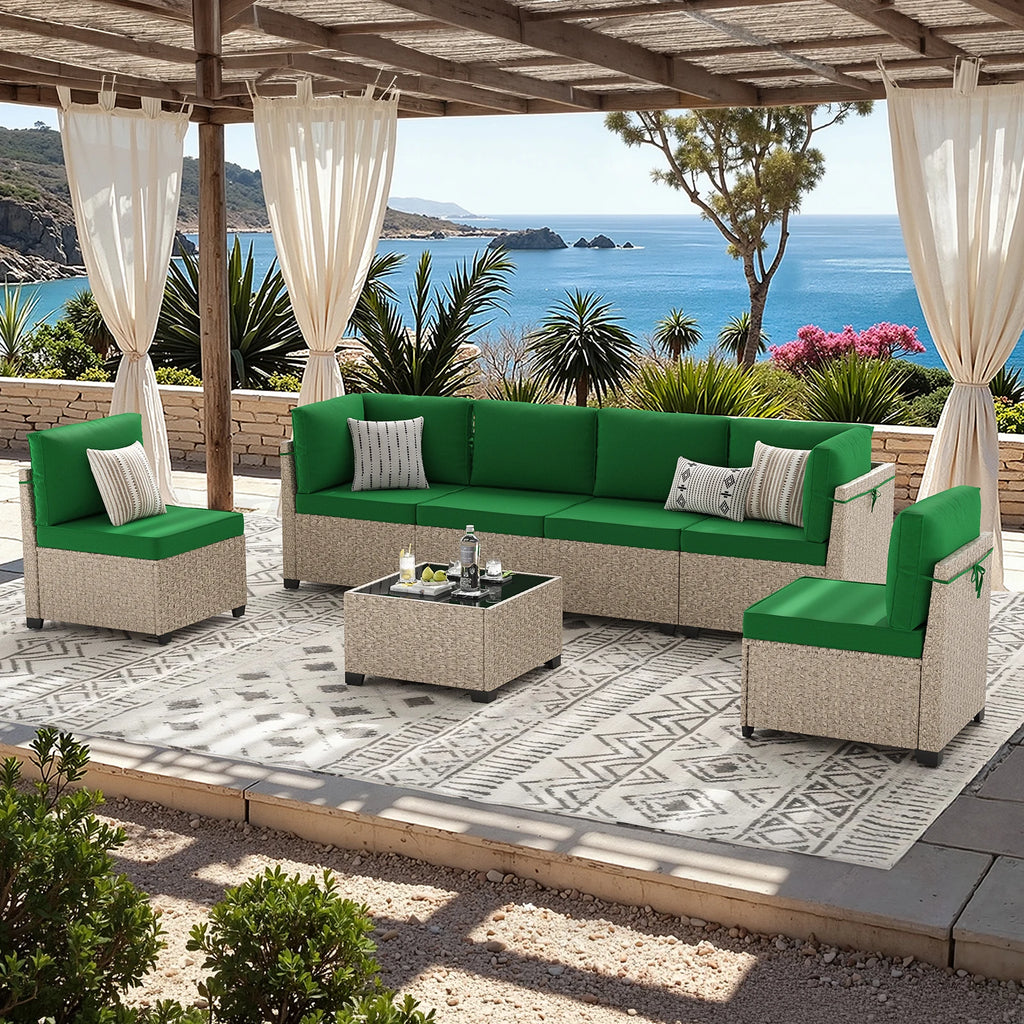 All-Weather Rattan Sectional Set