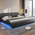 King LED Bed with Charging Ports