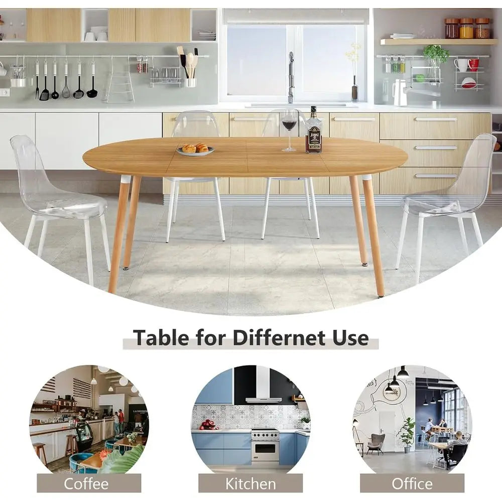 Expandable Oval Dining Table