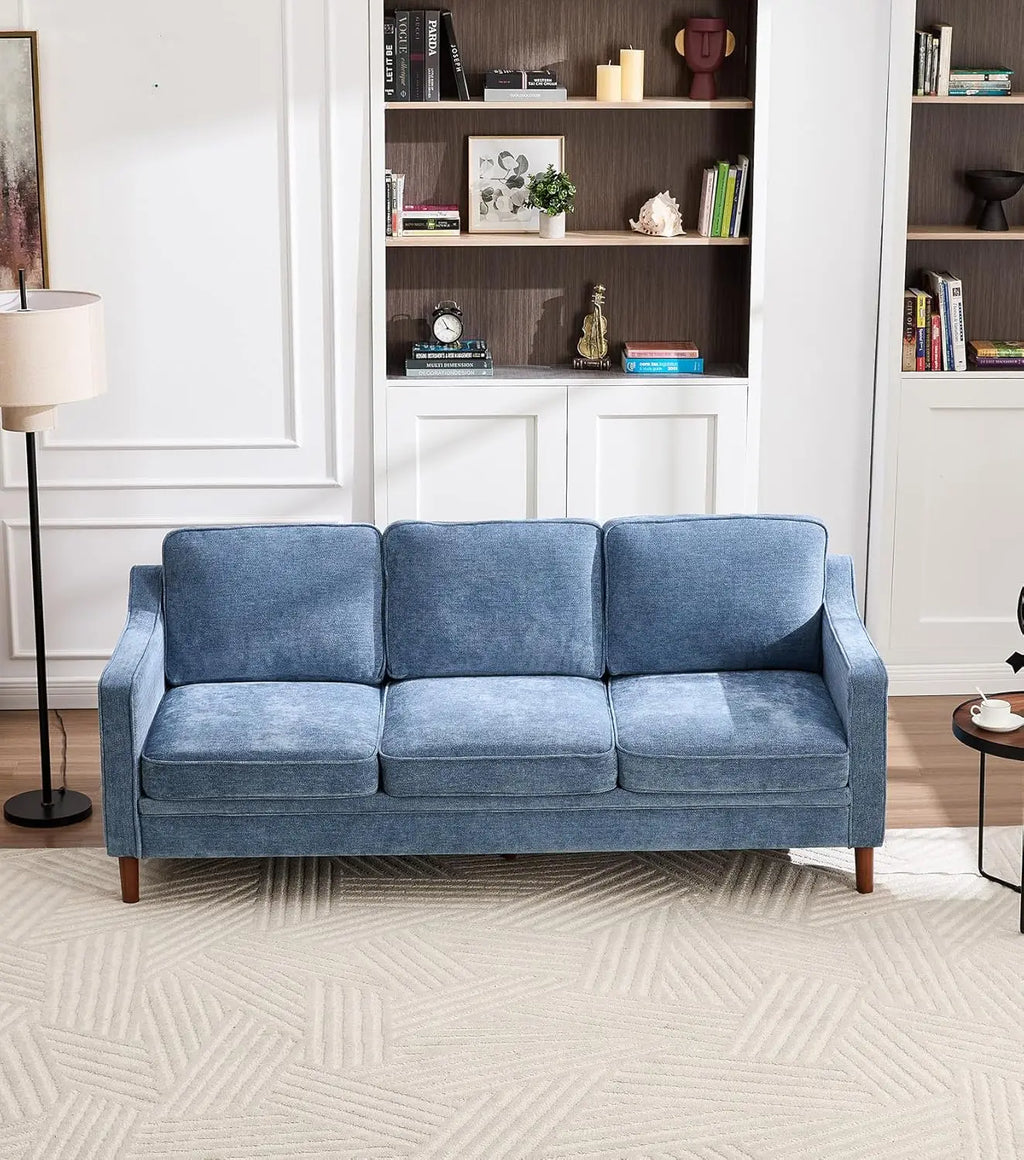 Light Blue Chenille Sofa