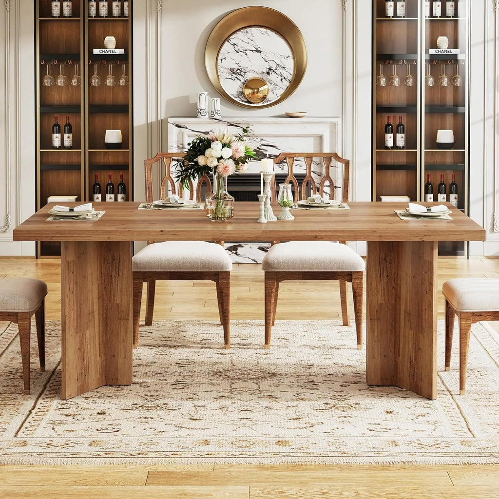 Farmhouse Dining Table for 4–6