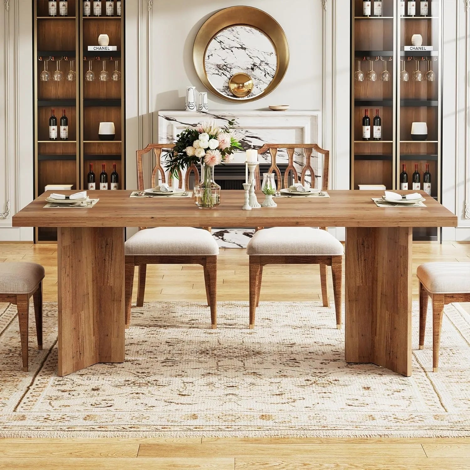 Farmhouse Dining Table for 4–6