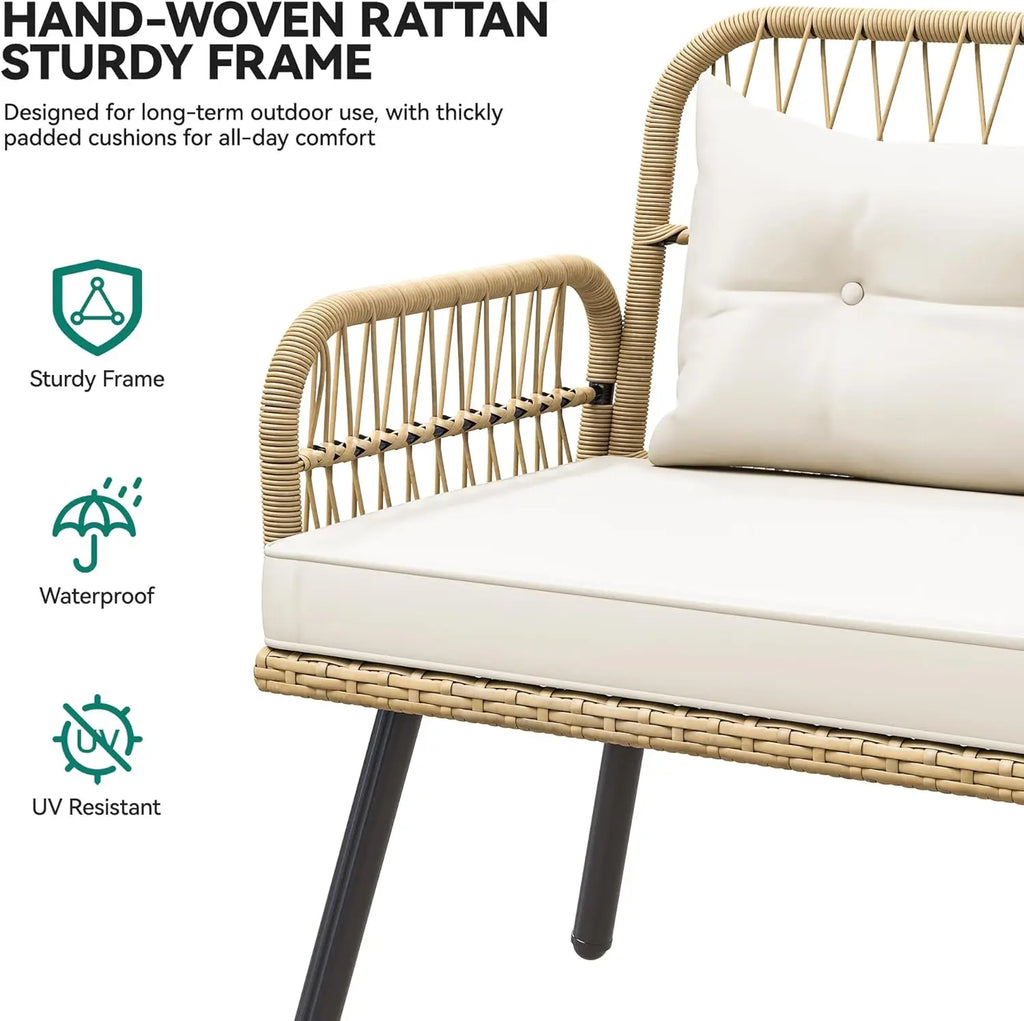 All-Weather L-Shaped Patio Sofa