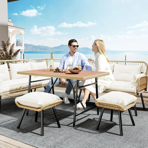 All-Weather L-Shaped Patio Sofa